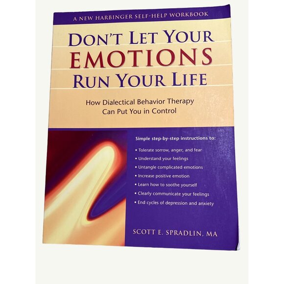 Don't Let Your Emotions Run Your Your Life  Self Help Workbook - Picture 1 of 12
